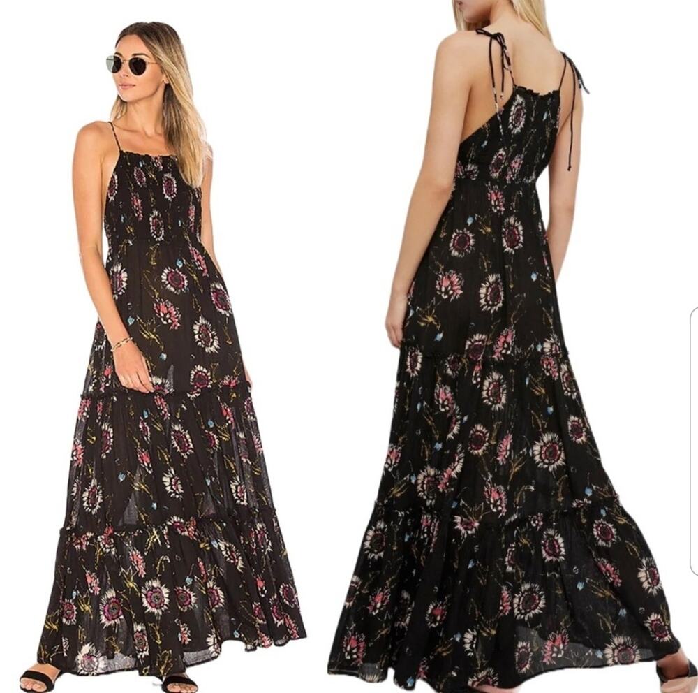 Intimately Free People Floral Tiered Ruffle Maxi Dress